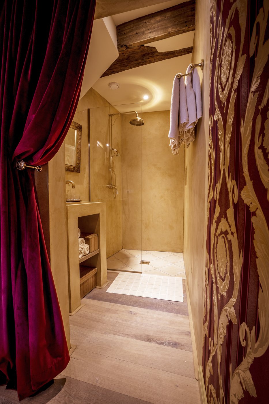 The room's private bathroom